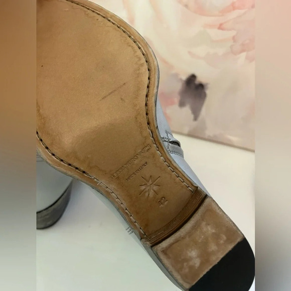 ! Alessandro Vasini CLINT ANKLE BOOT IN DISTRESSED SILVER LEATHER - Picture 11 of 13